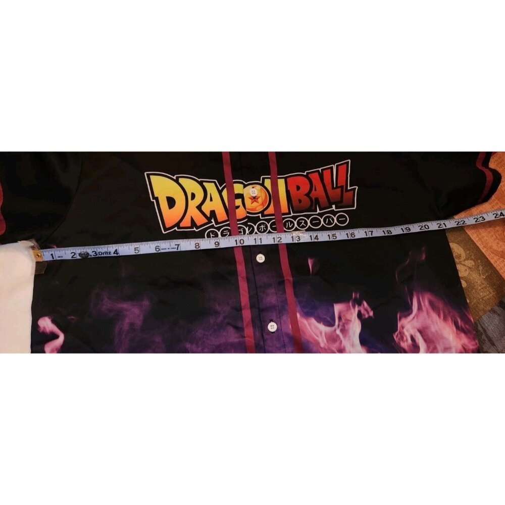 DRAGON BALL Z womens medium 165/88A baseball jersey all over print............B7 - Picture 9 of 11